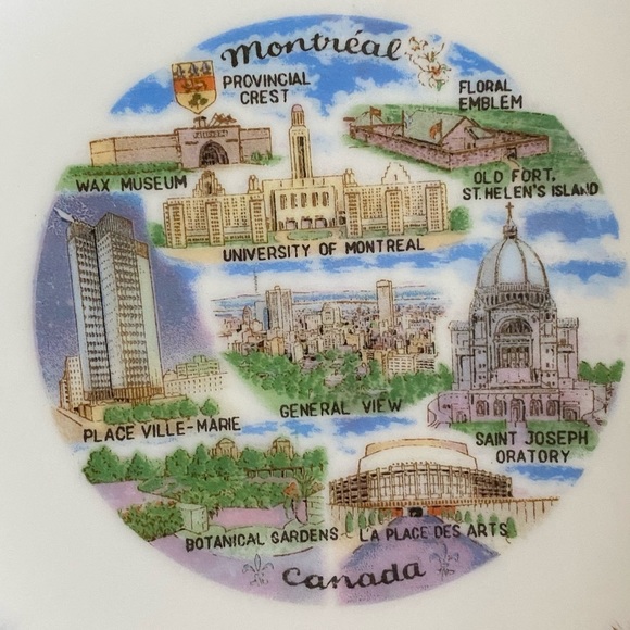 Vintage 1950 Montreal Collectors Plate - Picture 4 of 5